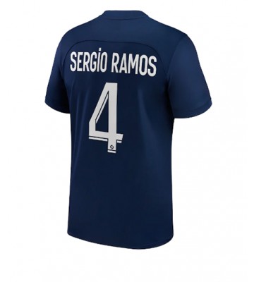 Paris Saint-Germain Sergio Ramos #4 Hjemmedrakt 2022-23 Kortermet